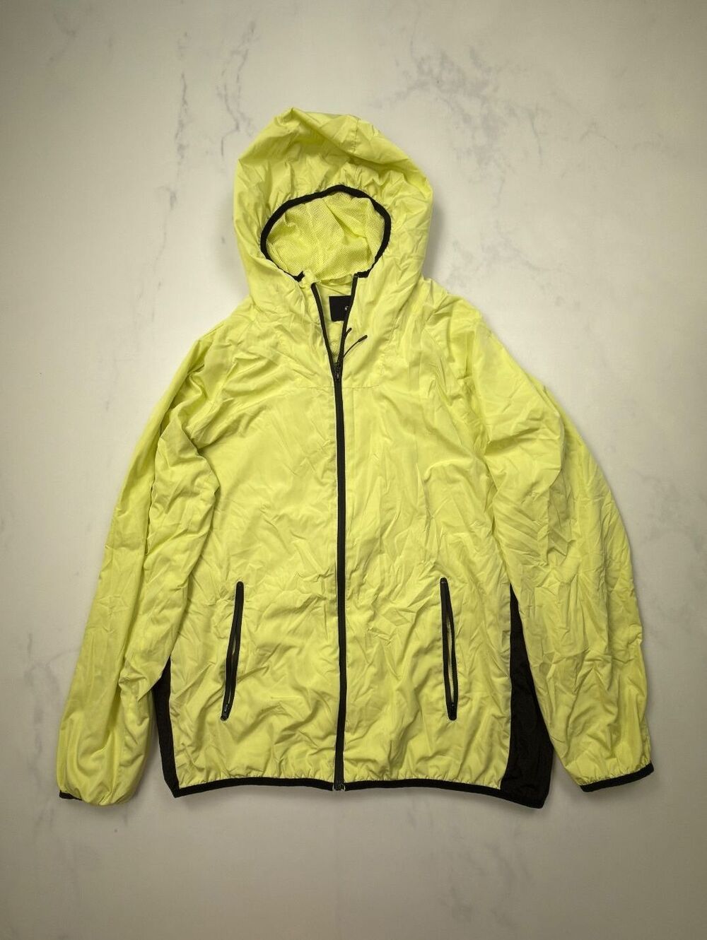 H&M Lightweight Jacket Yellow 2010s Minimalist Streetwear - Mens XL